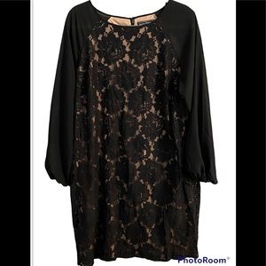 Jessica Howard Black Lace Dress Size 16